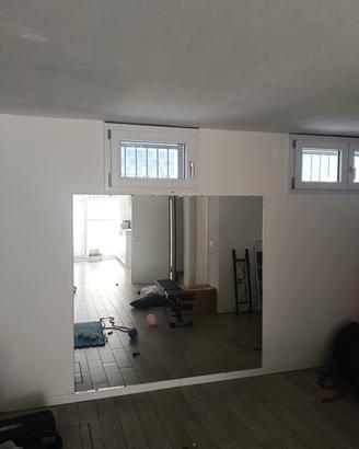 SPECCHIO SENZA BORDI 170x180 Home Gym