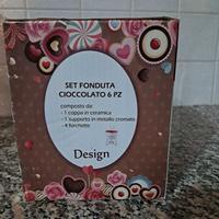 set fonduta da cioccolato 