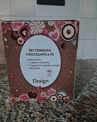 set fonduta da cioccolato 
