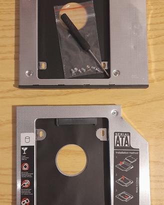 2 CD/DVD caddy SATA 9.5mm HDD/SSD