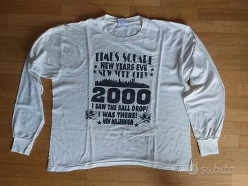 T-Shirt Happy New Year Times Square NYC 2000 XL