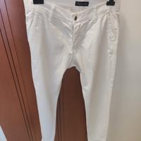 PANTALONI ESTIVI BIANCHI MADE IN ITALY 48 UOMO