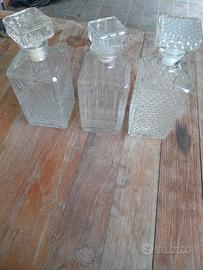 Bottiglie vetro smerigliato