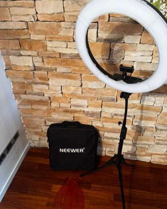 Ring Light NEEWER 18" LED - Kit Completo con Borsa