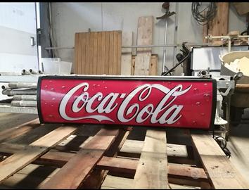 insegna artigianale luminosa coca cola