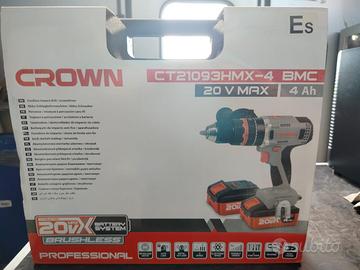 Trapano battente CROWN BRUSHLESS 20 V MAX
