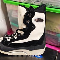 scarponi snowboard brekka bianchi e neri