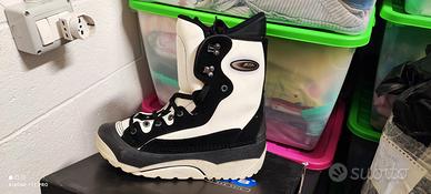 scarponi snowboard brekka bianchi e neri