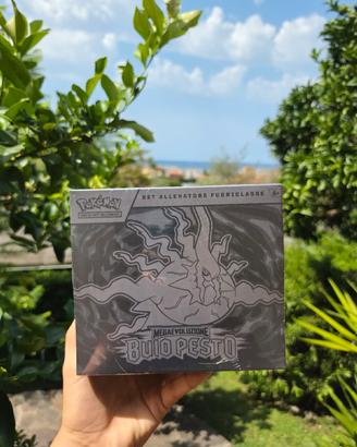ETB sealed pokemon buio pesto con doppia pe