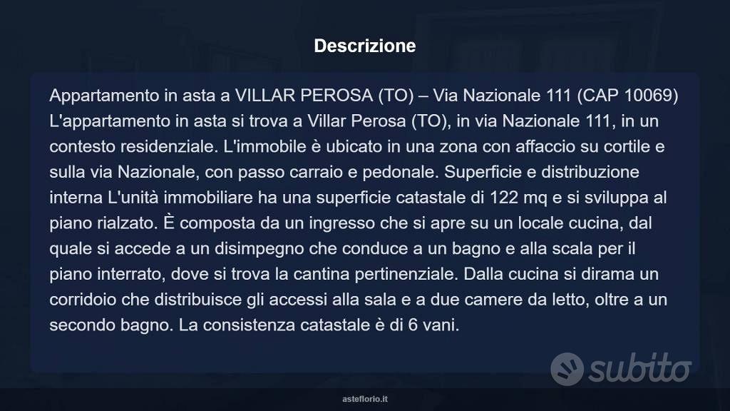 Appartamento – Villar Perosa, Saretto - Altro