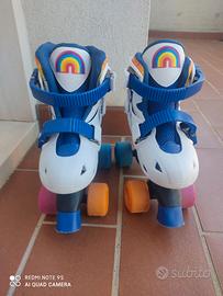 Pattini a rotelle regolabili dal n. 30 al 33