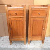 coppia comodini camera da letto antichi centenari