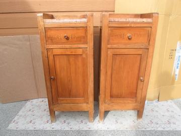 coppia comodini camera da letto antichi centenari
