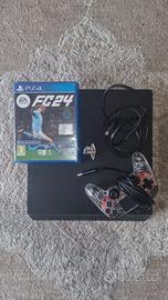 playstation 4pro 1TB + joystick ps+ 4 game ps4 rpo