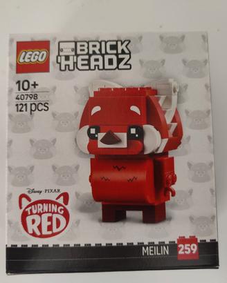 lego brickheadz 40798 panda rosso mei nuovo sigill