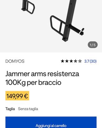 jammer arms rack 900 Dechatlon home gym