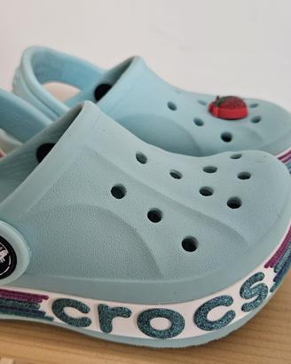 Crocs bambino/a taglia 22-23   C6 +Jibbitz fragola