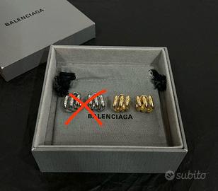 Orecchini Balenciaga donna in oro