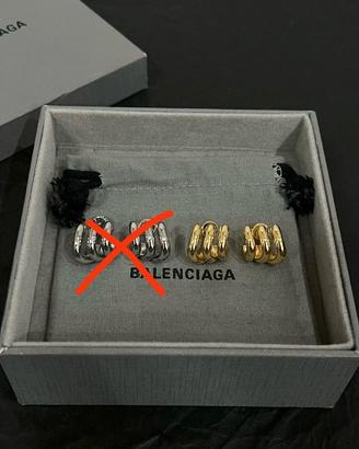 Orecchini Balenciaga donna in oro