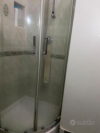 box doccia semicircolare 80x190cm