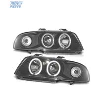 FARI PER AUDI A4 B5 94-99 ANGEL EYES FONDO NERO