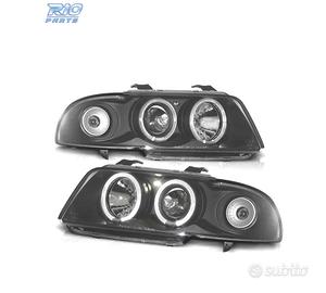 FARI PER AUDI A4 B5 94-99 ANGEL EYES FONDO NERO
