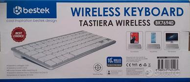 Tastiera Wireless Bluetooth Bestek Fino a 10 Metri