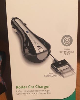 Caricabatterie da auto riavvolgibile