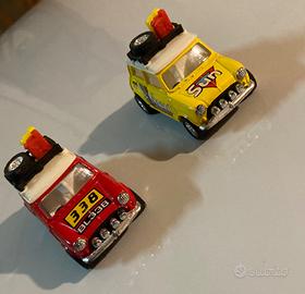 Due Mini Cooper con carica a molla anni 80 1/43