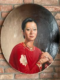 Stupendo Vecchio Ritratto realistico di donna