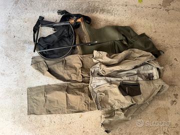 Pesca set pioggia giacca Simm e pantaloni