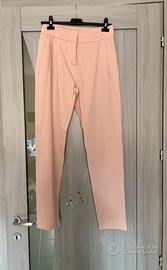 Pantalone elegante rosa da tailleur