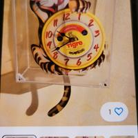 orologio pubblicitario anni '60 formaggino Tigre 