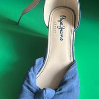 Sandali navy con plateau