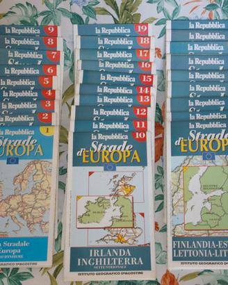 Serie completa di cartine geografiche