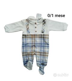 Tutina neonato ciniglia 