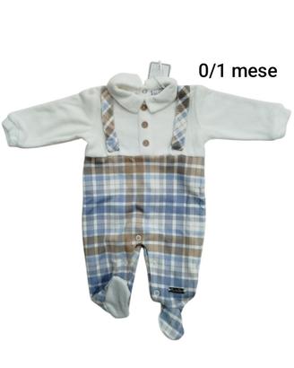Tutina neonato ciniglia 