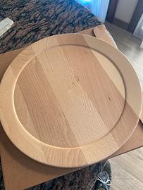 Piatti in legno massello nuovi