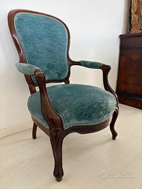 Poltrona '800 stile Luigi XV