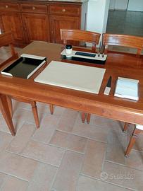 set da scrivania vera pelle
