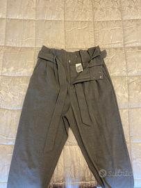 Pantalone elegante a vita alta di H&M in grigio