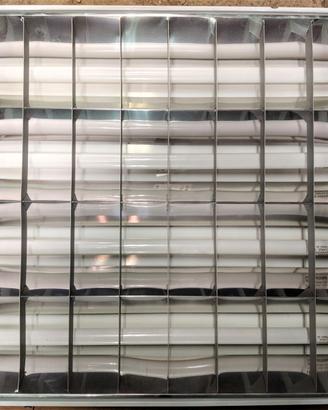 due plafoniere al neon 60x60