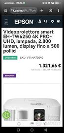 epson th-w6250 4k video proiettore  android 