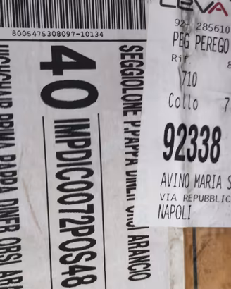Seggiolone bimbi Prima Pappa senza imbottitura.