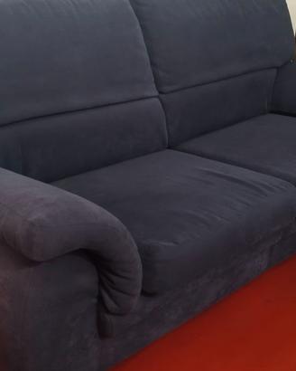Divano letto 3 posti blu