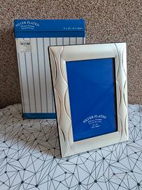cornice portafoto silver plated 10x15 con scatola