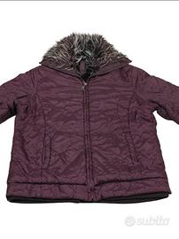 "REDS" giacca pelliccia imbottita sportiva donna M