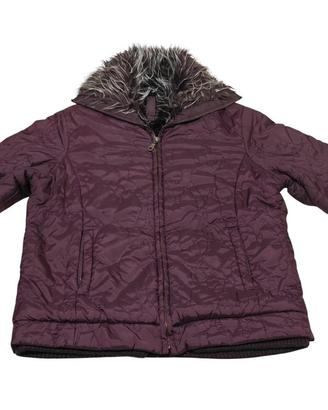 "REDS" giacca pelliccia imbottita sportiva donna M