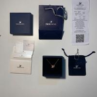 Collana Swarovski con ciondolo a cigno