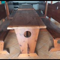 Tavoli e Panche legno massello